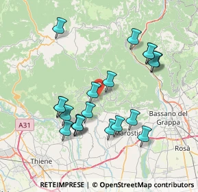 Mappa 36046 Lusiana Conco VI, Italia (7.3725)