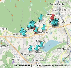 Mappa Via Delle Grigne, 22031 Albavilla CO, Italia (1.505)