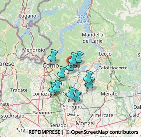 Mappa Via Delle Grigne, 22031 Albavilla CO, Italia (9.59)