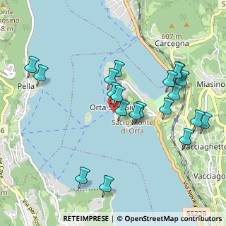 Mappa Via Giovanetti, 28016 Orta San Giulio NO, Italia (1.025)