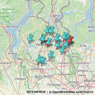 Mappa Via Carlo Bernasconi, 21046 Malnate VA, Italia (9.941)