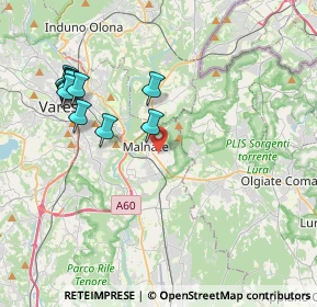 Mappa Via Carlo Bernasconi, 21046 Malnate VA, Italia (4.21818)