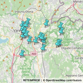 Mappa Via Carlo Bernasconi, 21046 Malnate VA, Italia (3.282)