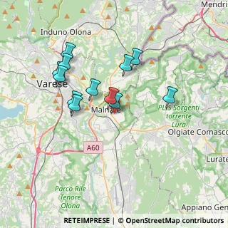 Mappa Via Carlo Bernasconi, 21046 Malnate VA, Italia (3.25083)