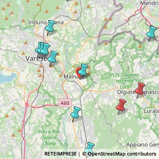 Mappa Via Carlo Bernasconi, 21046 Malnate VA, Italia (5.49333)