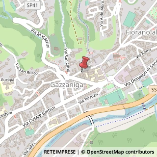 Mappa Via Dante Alighieri, 28, 24025 Gazzaniga, Bergamo (Lombardia)