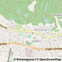 Mapa Albese con Cassano