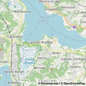 Mappa Cazzago Brabbia