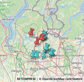 Mappa Via Caprera, 21046 Malnate VA, Italia (8.36308)