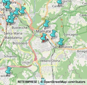 Mappa Via Caprera, 21046 Malnate VA, Italia (3.046)