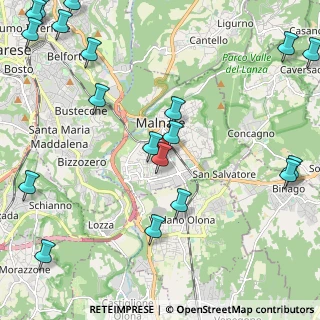Mappa Via Novara, 21046 Malnate VA, Italia (3.05474)