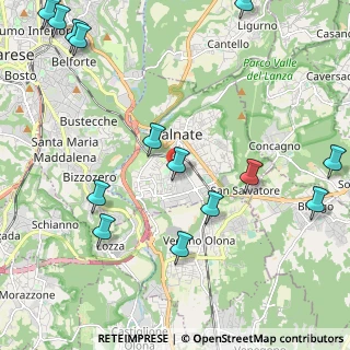 Mappa Via Novara, 21046 Malnate VA, Italia (2.81571)