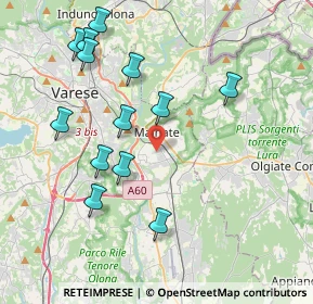 Mappa Via Caprera, 21046 Malnate VA, Italia (4.14231)