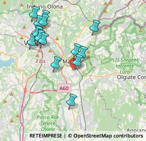 Mappa Via Caprera, 21046 Malnate VA, Italia (4.065)