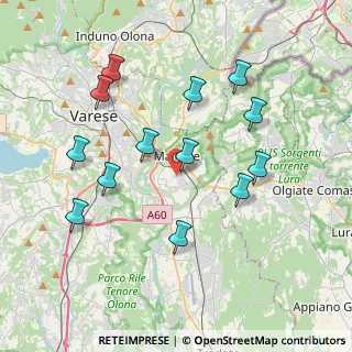 Mappa Via Novara, 21046 Malnate VA, Italia (3.84846)