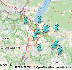Mappa Via Varesina, 22079 Como CO, Italia (3.39917)