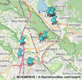 Mappa Via Varesina, 22079 Como CO, Italia (2.01533)