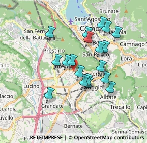 Mappa Via Varesina, 22079 Como CO, Italia (1.52474)