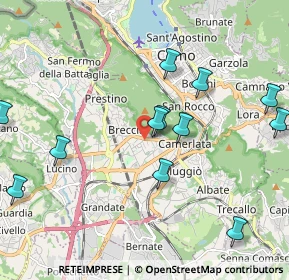 Mappa Via Varesina, 22079 Como CO, Italia (2.2525)