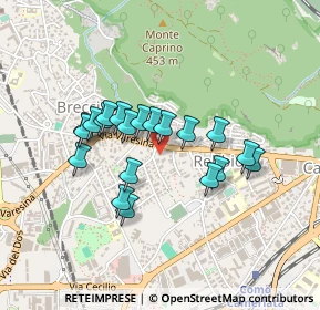 Mappa Via Varesina, 22079 Como CO, Italia (0.355)