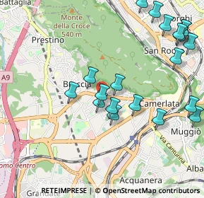 Mappa Via Varesina, 22079 Como CO, Italia (1.1645)