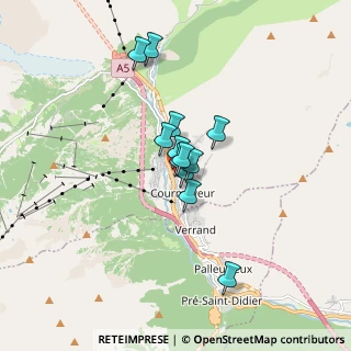 Mappa Piazzale Monte Bianco, 11013 Courmayeur AO, Italia (1.075)