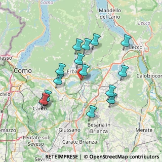 Mappa Via Nuova Valassina, 22046 Merone CO, Italia (6.974)