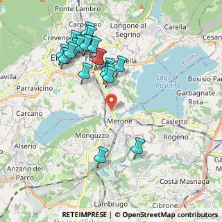 Mappa Via Nuova Valassina, 22046 Merone CO, Italia (2.0525)