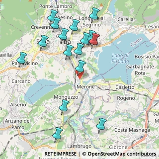 Mappa Via Nuova Valassina, 22046 Merone CO, Italia (2.27938)