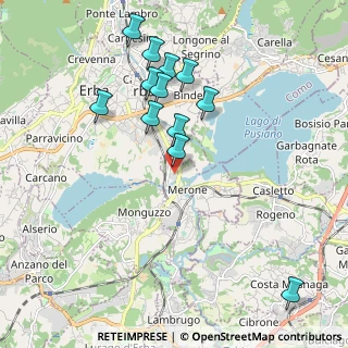 Mappa Via Nuova Valassina, 22046 Merone CO, Italia (1.97333)