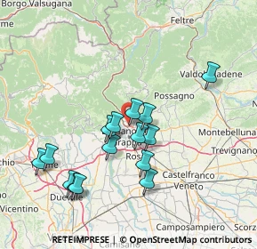 Mappa Via Povese, 36060 Romano D'ezzelino VI, Italia (14.012)