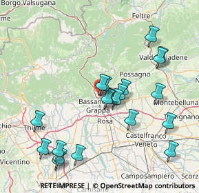 Mappa Via Povese, 36060 Romano D'ezzelino VI, Italia (16.1985)