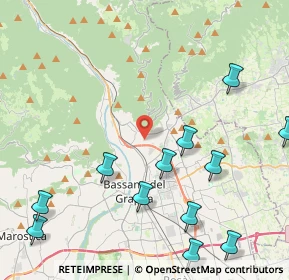 Mappa Via Povese, 36060 Romano D'ezzelino VI, Italia (5.36167)