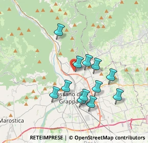 Mappa Via Povese, 36060 Romano D'ezzelino VI, Italia (3.22)