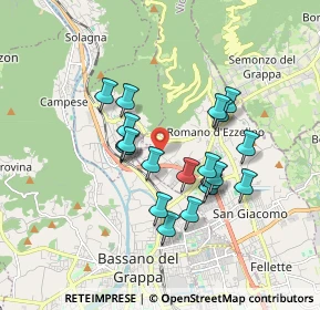 Mappa Via Povese, 36060 Romano D'ezzelino VI, Italia (1.46)