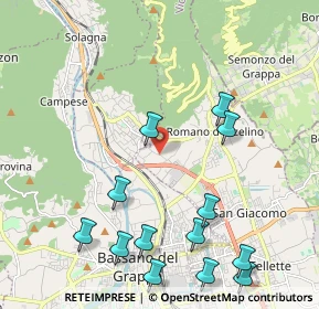 Mappa Via Povese, 36060 Romano D'ezzelino VI, Italia (2.51231)