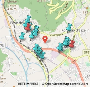 Mappa Via Povese, 36060 Romano D'ezzelino VI, Italia (0.817)