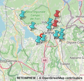 Mappa Via Giuseppe Verdi, 21020 Azzate VA, Italia (5.64636)