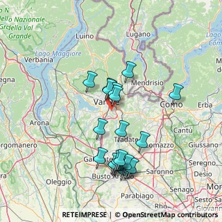Mappa Via Sirio, 21100 Varese VA, Italia (14.272)