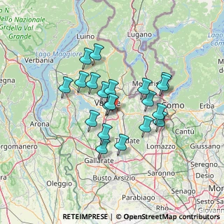 Mappa Via Sirio, 21100 Varese VA, Italia (10.9695)