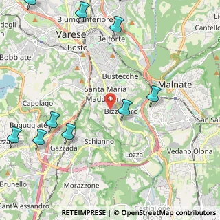 Mappa Via Sirio, 21100 Varese VA, Italia (3.11818)