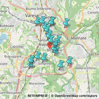 Mappa Via Sirio, 21100 Varese VA, Italia (1.4685)