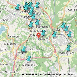 Mappa Via Sirio, 21100 Varese VA, Italia (2.7045)
