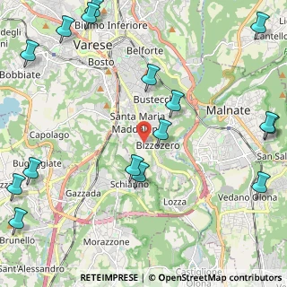 Mappa Via Sirio, 21100 Varese VA, Italia (3.09063)