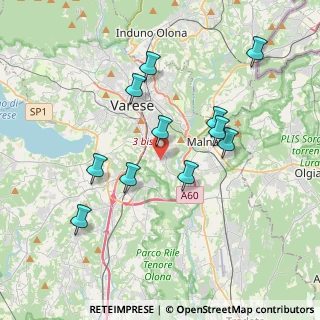 Mappa Via Sirio, 21100 Varese VA, Italia (3.54)