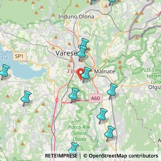 Mappa Via Sirio, 21100 Varese VA, Italia (5.29)