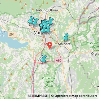 Mappa Via Sirio, 21100 Varese VA, Italia (3.57538)
