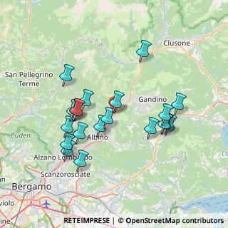 Mappa Strada Provinciale ex SS, 24025 Gazzaniga BG, Italia (7.06)