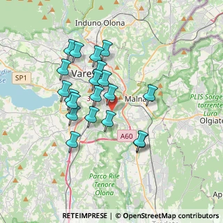 Mappa Piazza Sant'Evasio, 21100 Varese VA, Italia (3.1265)