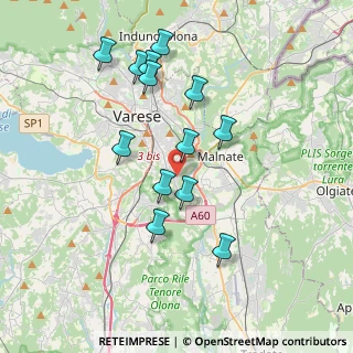 Mappa Piazza Sant'Evasio, 21100 Varese VA, Italia (3.56538)